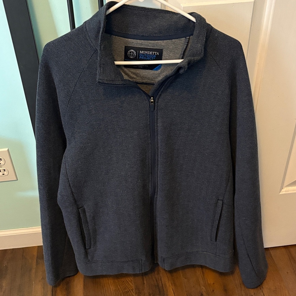 Mondetta Gray and Blue Outdoor Jacket/ sweater